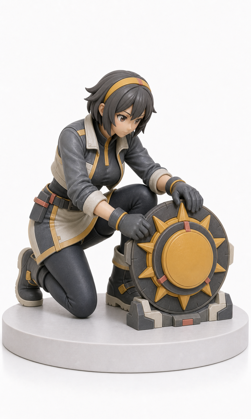 Figura garage kit Hotarun Tomoe · estilo Brillo · companion luminoso · resina pintada a mano · Garage Kit Studio