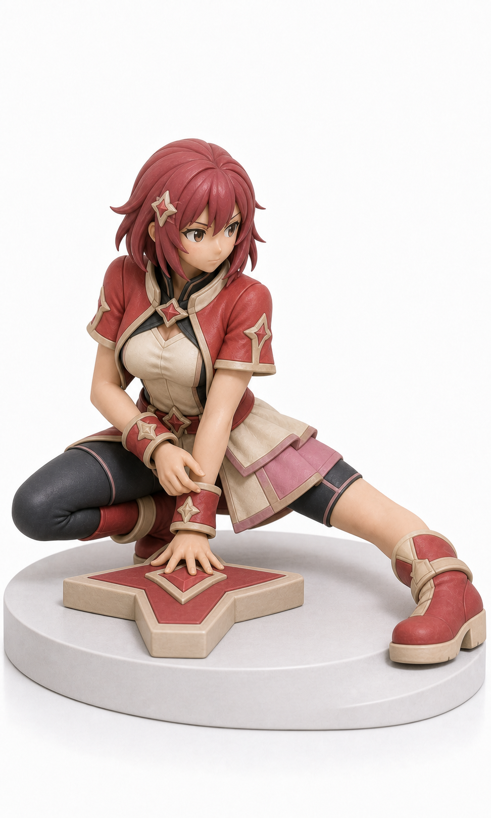 Figura garage kit Naami · estilo Magia · heroina magica artesanal · resina pintada a mano · Garage Kit Studio