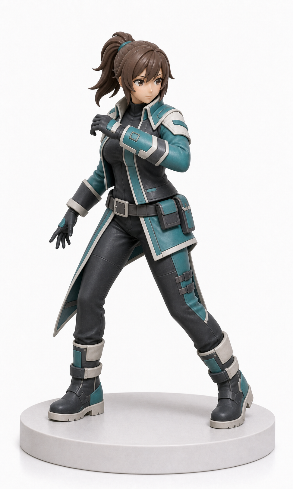 Figura garage kit Rebbecca · estilo Cyber · cyber resina · resina pintada a mano · Garage Kit Studio