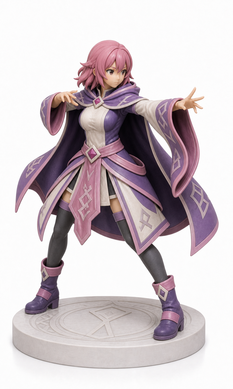 Figura garage kit Yamatoh · estilo Runas · maga de runas · resina pintada a mano · Garage Kit Studio
