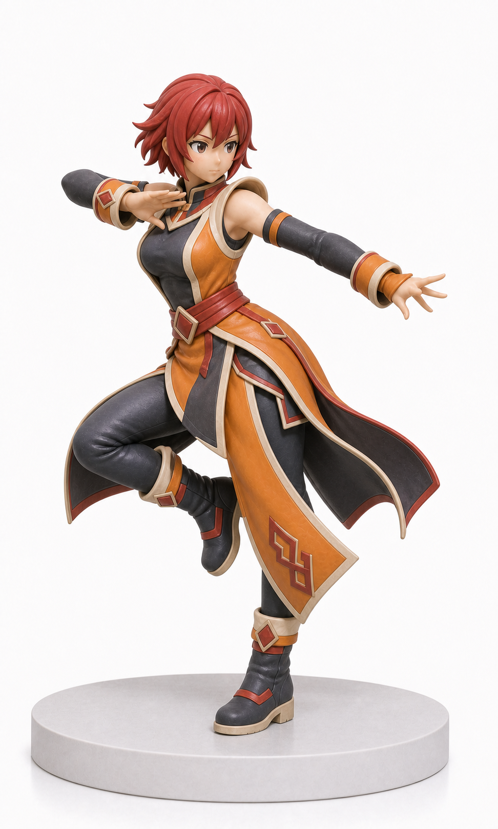 Figura garage kit Carroty · estilo Dojo · energia marcial · resina pintada a mano · Garage Kit Studio