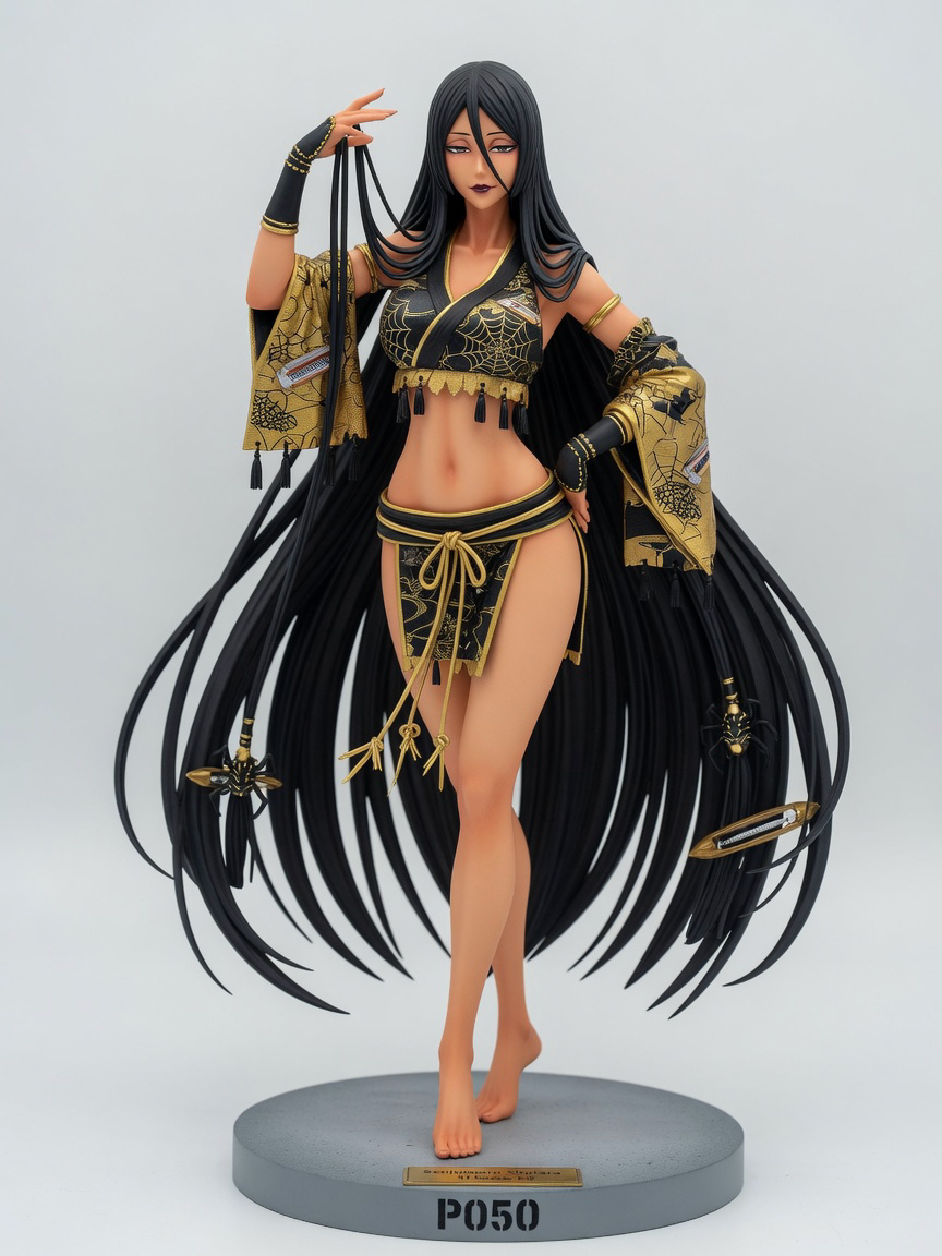 Figura garage kit Zenjumaru Shutara · estilo Brillo · companion luminoso · resina pintada a mano · Garage Kit Studio
