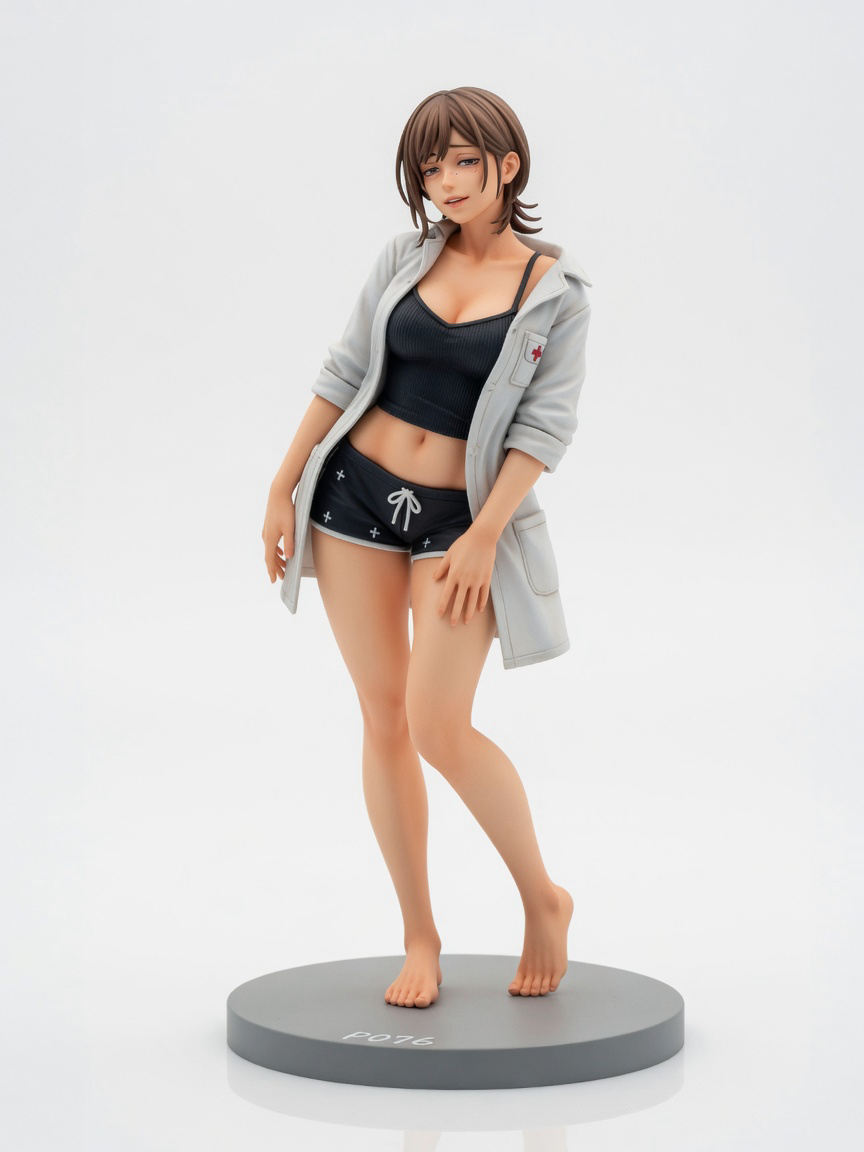 Figura garage kit Shoki Ieiri · estilo Cyber · cyber resina · resina pintada a mano · Garage Kit Studio