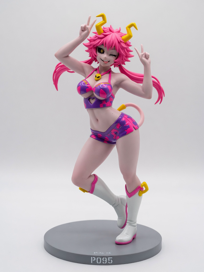 Figura garage kit Nina Ashido · estilo Aventura · aventura urbana · resina pintada a mano · Garage Kit Studio