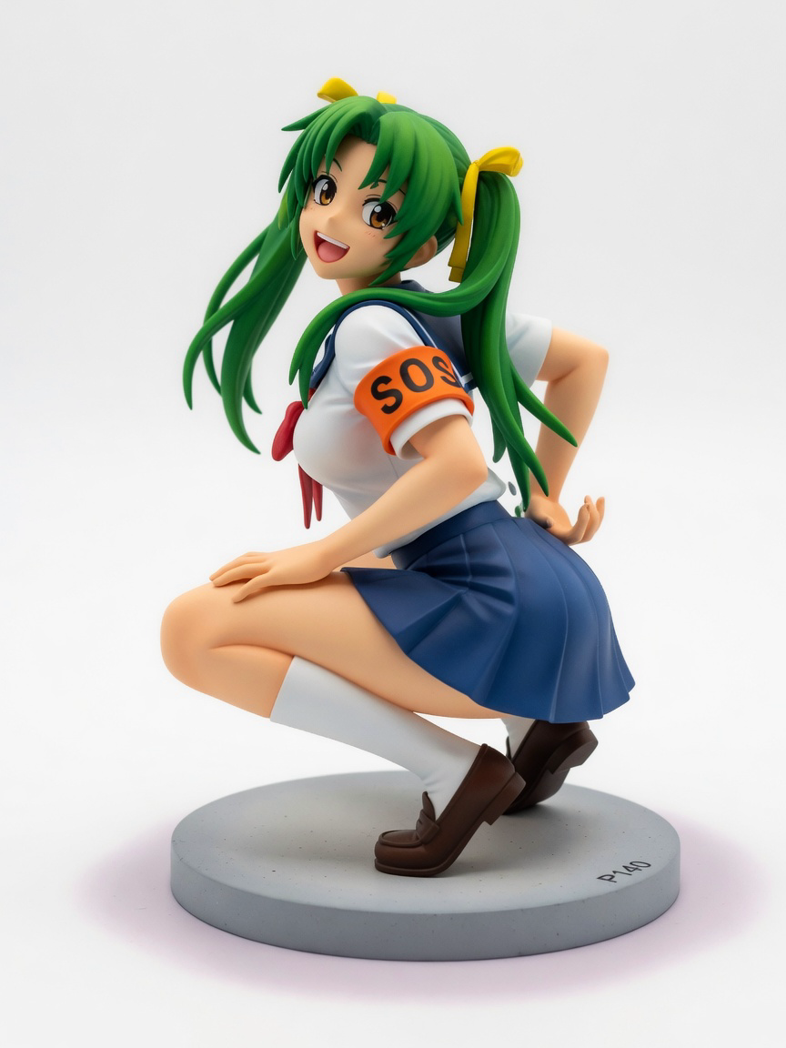 Figura garage kit Tsuruyo · estilo Brillo · companion luminoso · resina pintada a mano · Garage Kit Studio