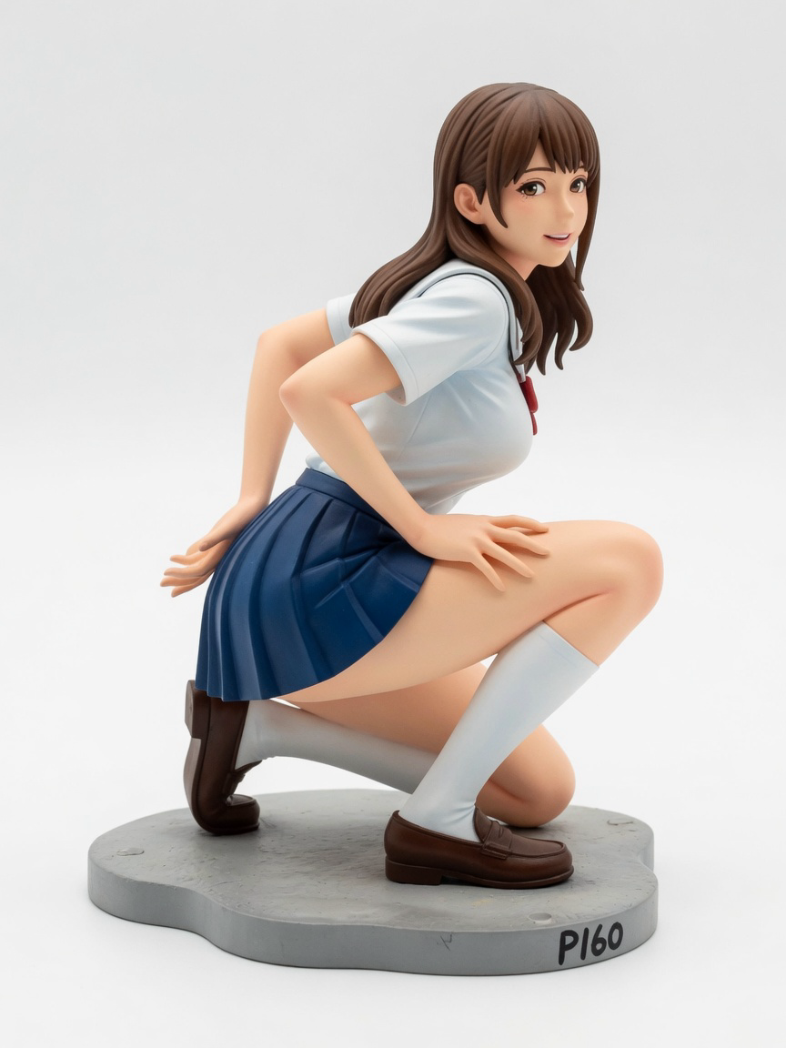 Figura garage kit Onemina Nene · estilo Brillo · companion luminoso · resina pintada a mano · Garage Kit Studio