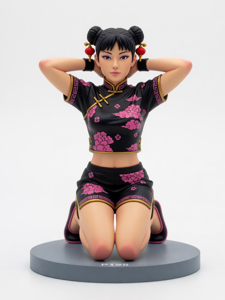 Figura garage kit Mayn Chang · estilo Aventura · aventura urbana · resina pintada a mano · Garage Kit Studio