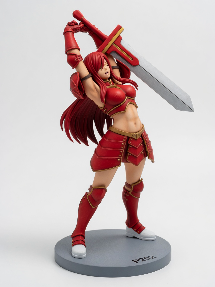 Figura garage kit Erzah Scarlet · estilo Tactica · vanguardia tactica · resina pintada a mano · Garage Kit Studio