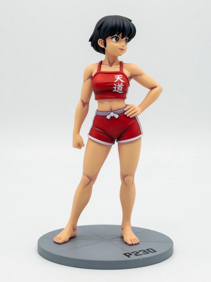 Figura garage kit Akaneh Tendo · estilo Brillo · companion luminoso · resina pintada a mano · Garage Kit Studio