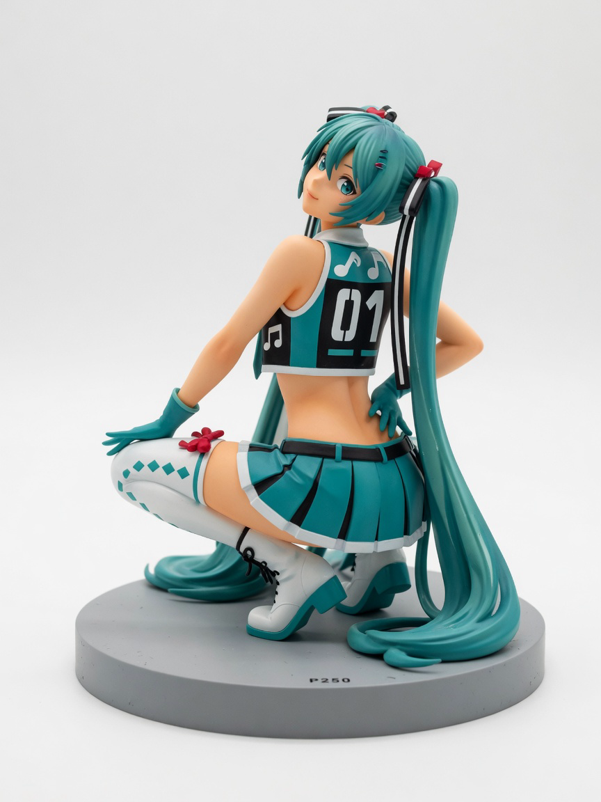 Figura garage kit Hetsune Miku · estilo Brillo · companion luminoso · resina pintada a mano · Garage Kit Studio