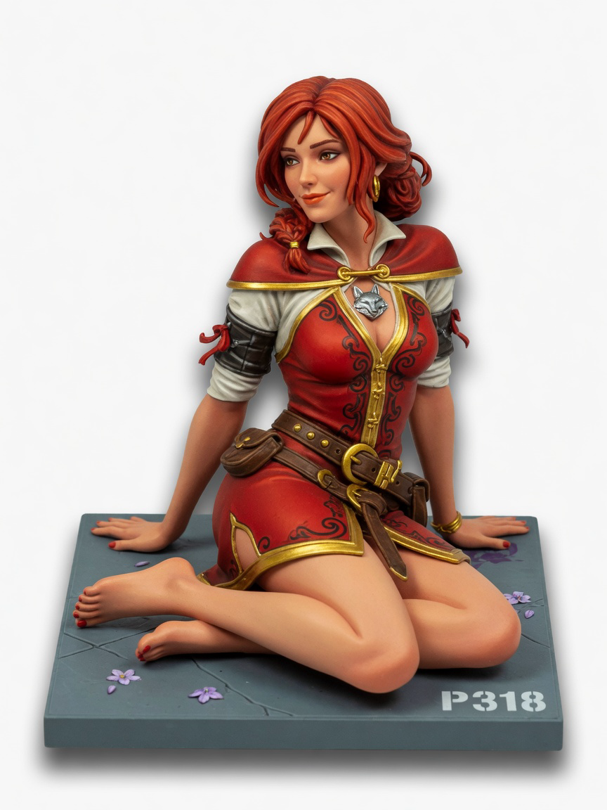 Figura garage kit Trriss Merigold · estilo Aventura · aventura urbana · resina pintada a mano · Garage Kit Studio