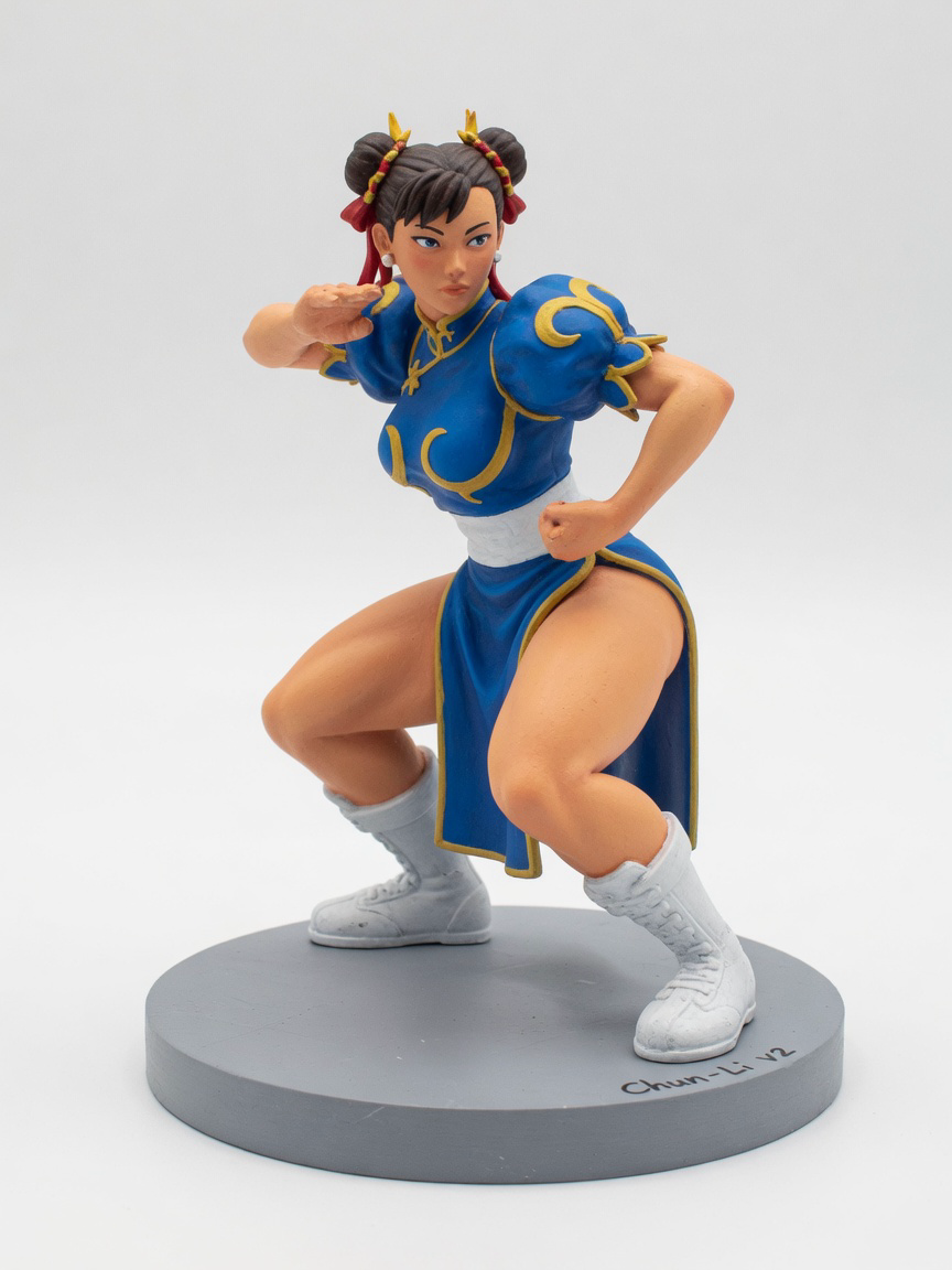 Figura garage kit Chun-Lo · estilo Dojo · energia marcial · resina pintada a mano · Garage Kit Studio