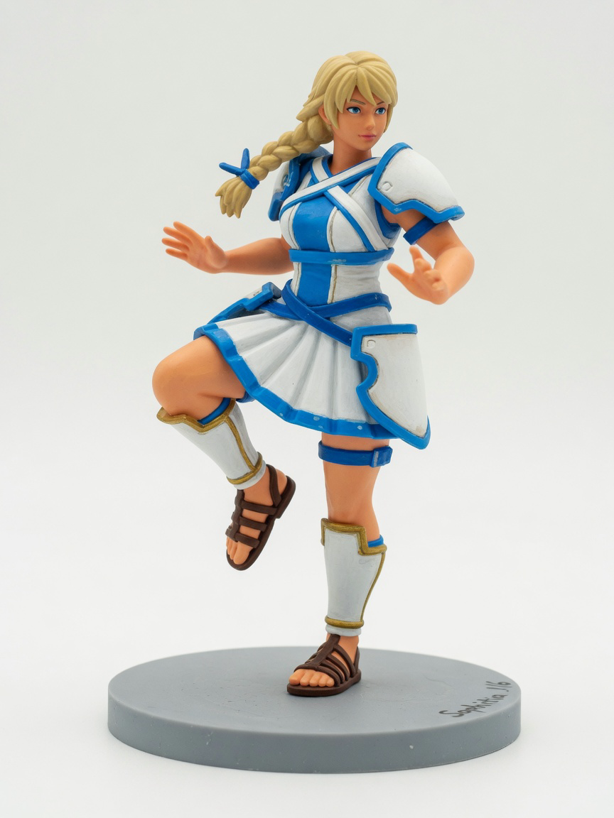 Figura garage kit Sophitiy · estilo Brillo · companion luminoso · resina pintada a mano · Garage Kit Studio