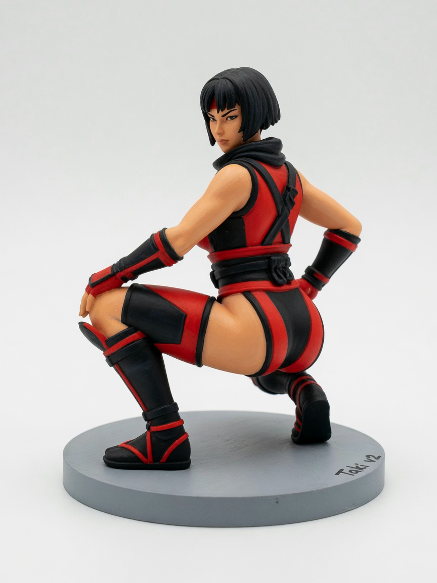 Figura garage kit Teki · estilo Tactica · vanguardia tactica · resina pintada a mano · Garage Kit Studio