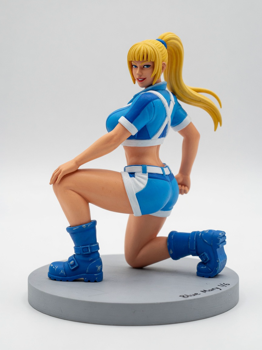 Figura garage kit Bluen Mary · estilo Mistico · misticismo sereno · resina pintada a mano · Garage Kit Studio