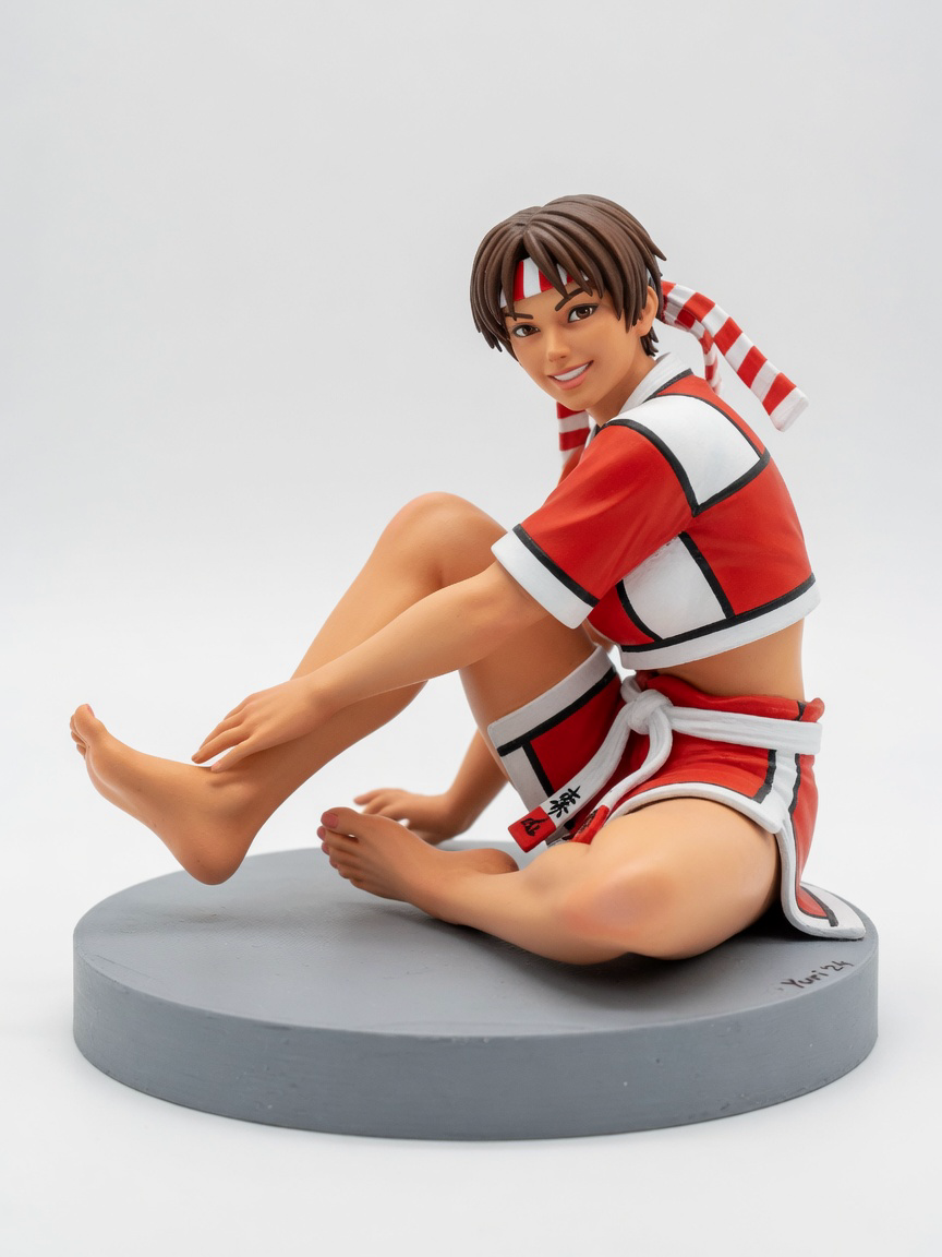 Figura garage kit Yure Sakazaki · estilo Noble · nobleza de fantasia · resina pintada a mano · Garage Kit Studio