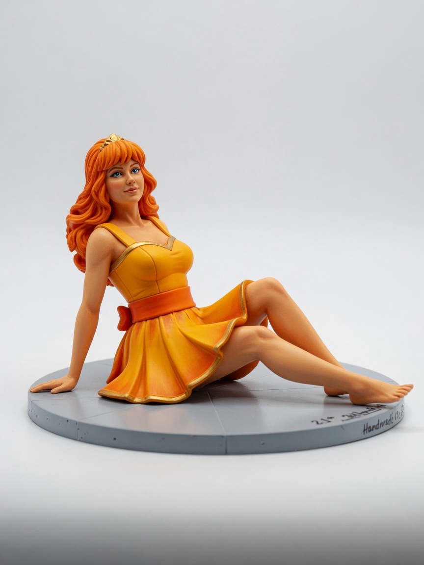Figura garage kit Daisya · estilo Runas · maga de runas · resina pintada a mano · Garage Kit Studio