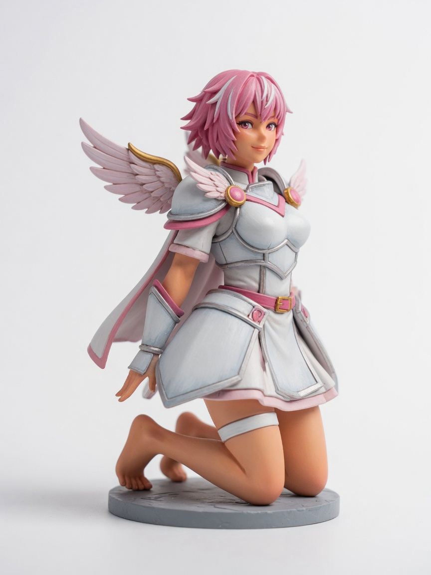 Figura garage kit Esta · estilo Dojo · energia marcial · resina pintada a mano · Garage Kit Studio