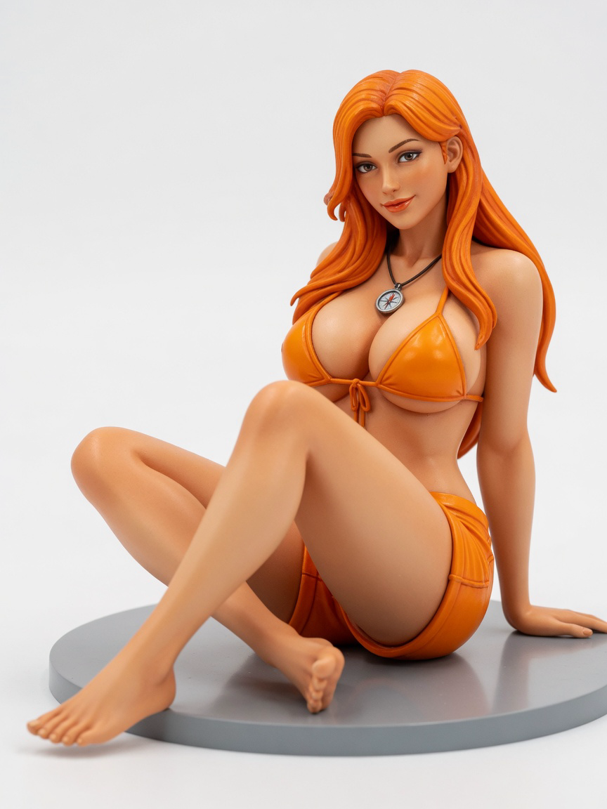 Figura garage kit Namih · estilo Magia · heroina magica artesanal · resina pintada a mano · Garage Kit Studio