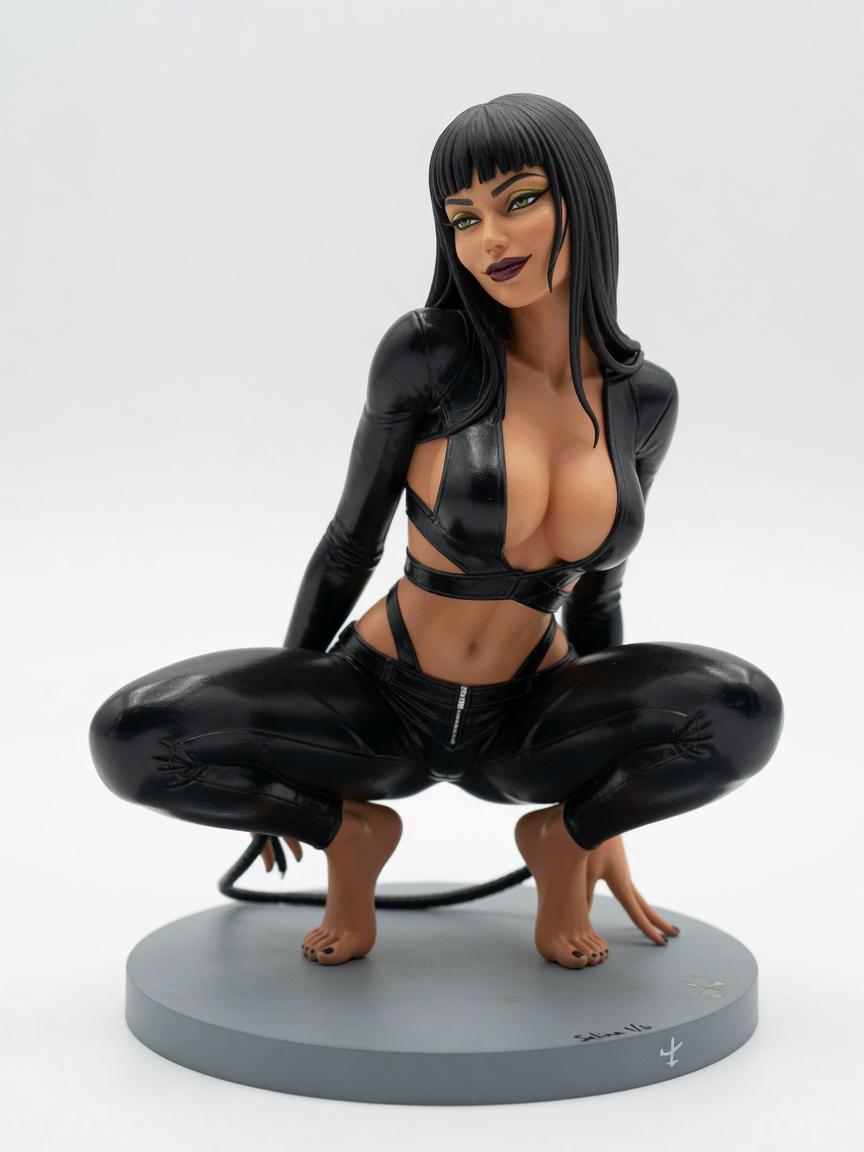 Figura garage kit Zelina Kyle · estilo Mistico · misticismo sereno · resina pintada a mano · Garage Kit Studio