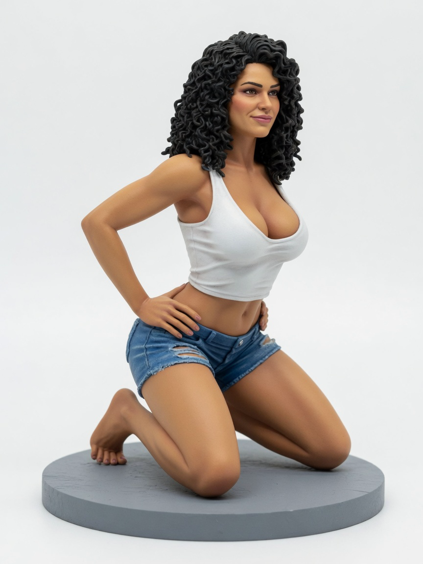 Figura garage kit Nekki Ramos · estilo Noble · nobleza de pantalla · resina pintada a mano · Garage Kit Studio