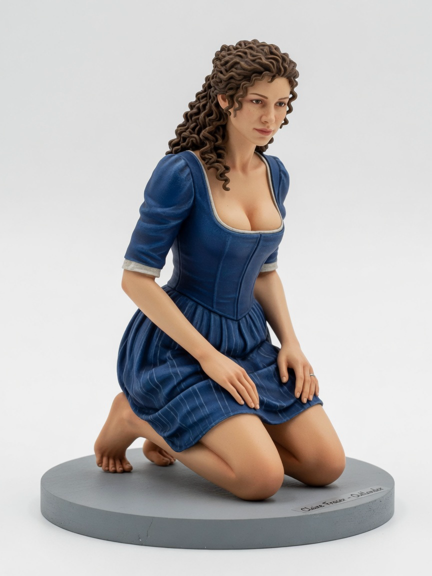Figura garage kit Clayre Fraser · estilo Runas · maga de runas · resina pintada a mano · Garage Kit Studio