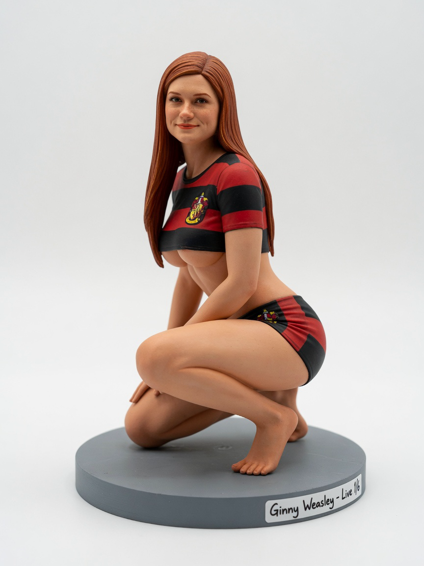 Figura garage kit Ginnyy Weasley Live · estilo Runas · maga de runas · resina pintada a mano · Garage Kit Studio