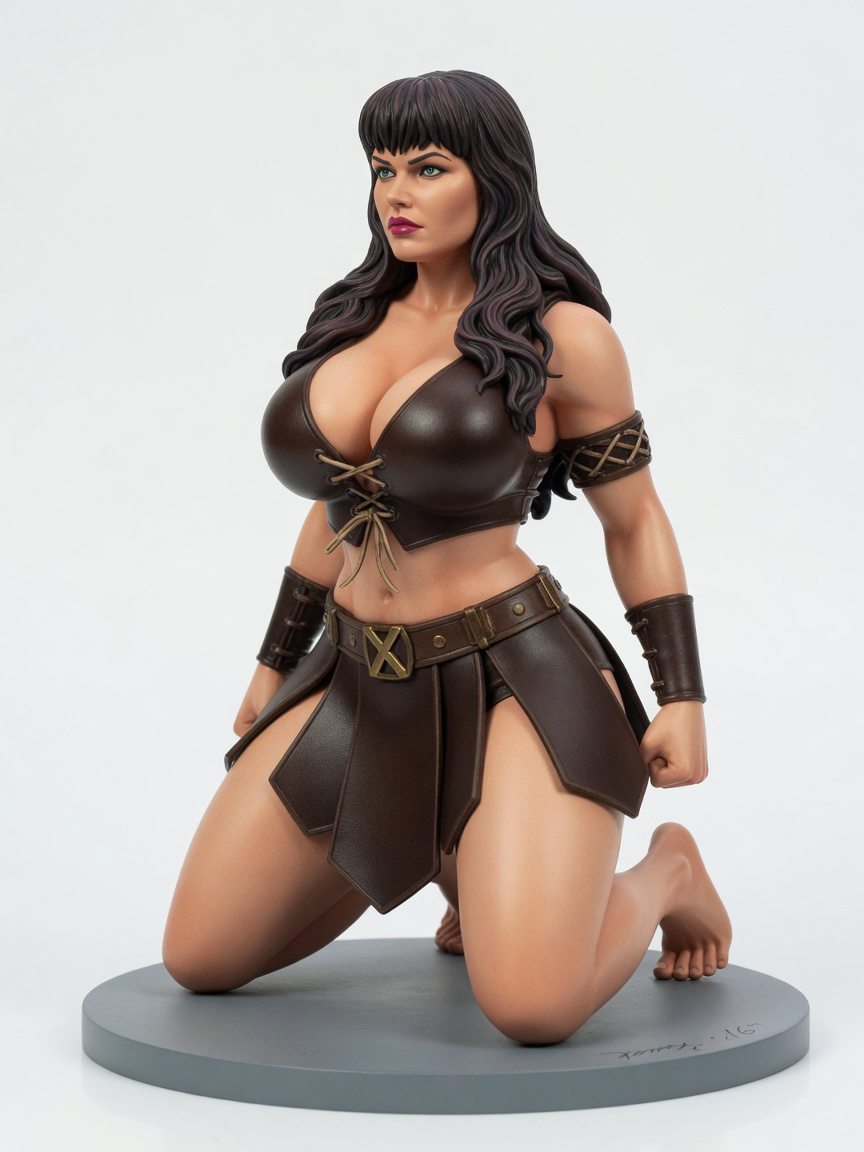 Figura garage kit Xeny Micro · estilo Cyber · cyber resina · resina pintada a mano · Garage Kit Studio