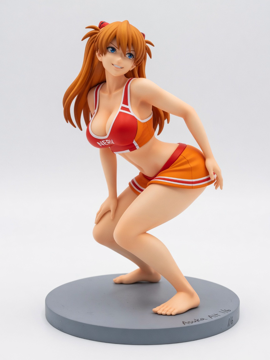 Figura garage kit Sorryu Asuka Alt · estilo Magia · heroina magica artesanal · resina pintada a mano · Garage Kit Studio