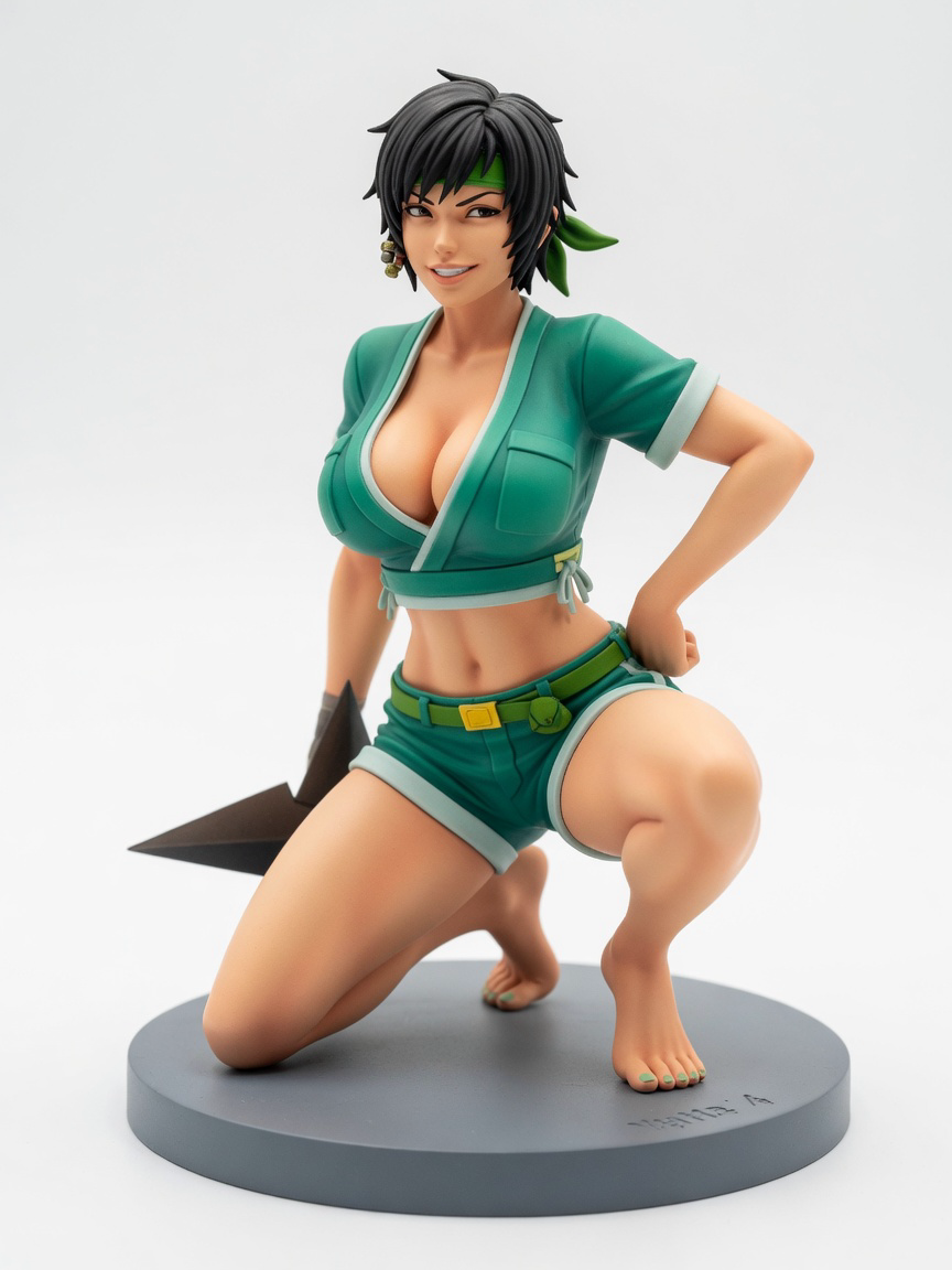 Figura garage kit Yoffie Kisaragi · estilo Mistico · misticismo sereno · resina pintada a mano · Garage Kit Studio