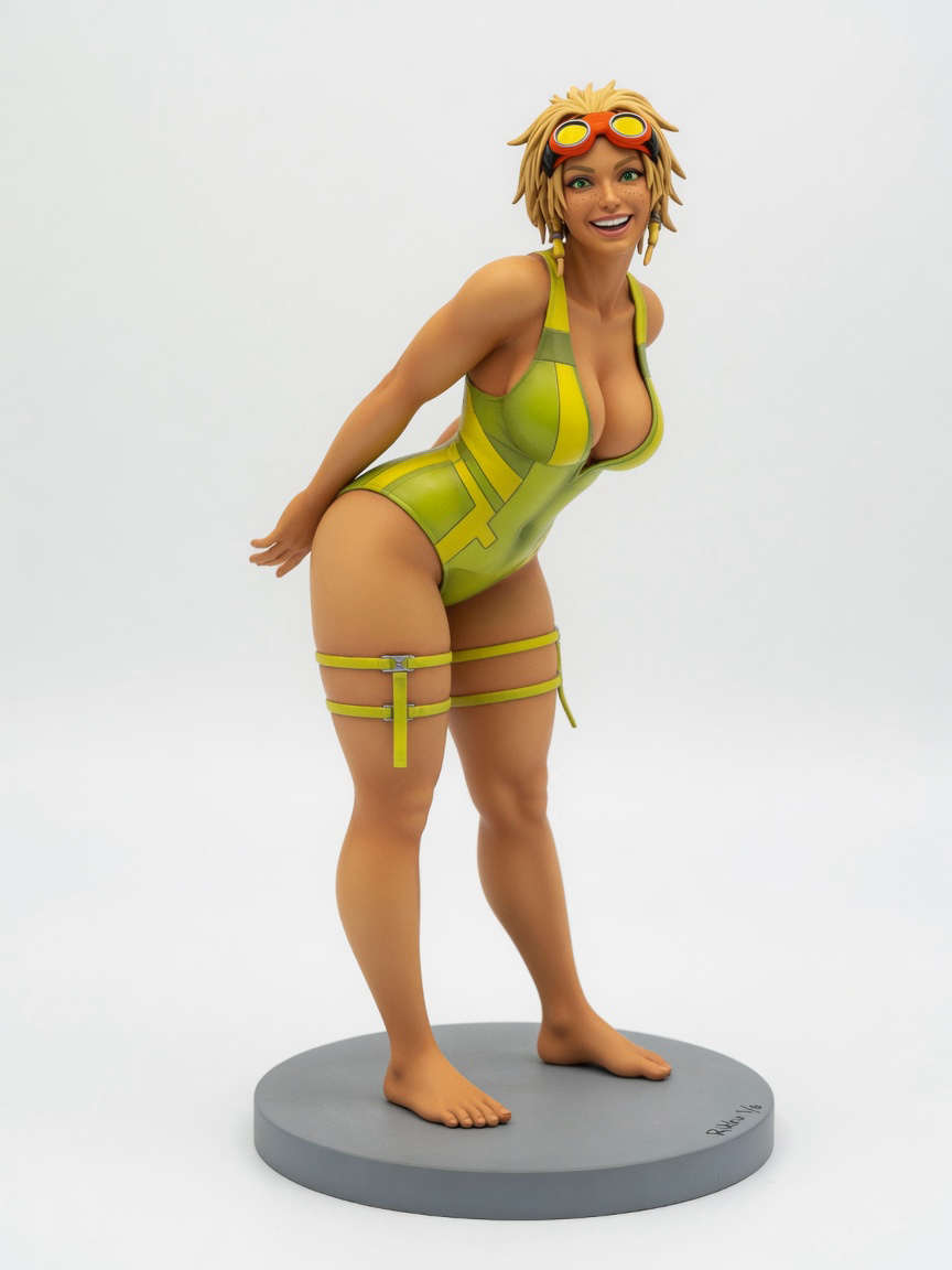 Figura garage kit Rikka · estilo Tactica · vanguardia tactica · resina pintada a mano · Garage Kit Studio