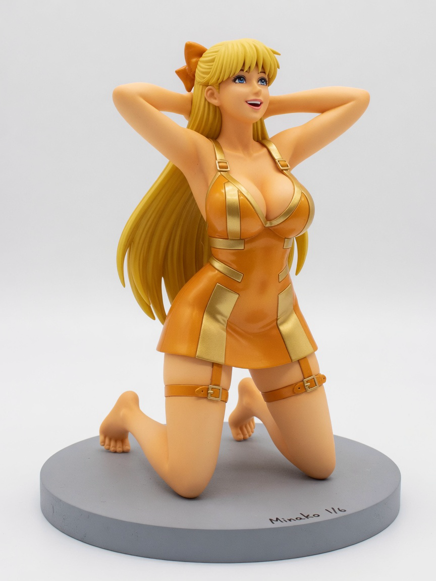 Figura garage kit Minakoa Aino Veil · estilo Brillo · companion luminoso · resina pintada a mano · Garage Kit Studio